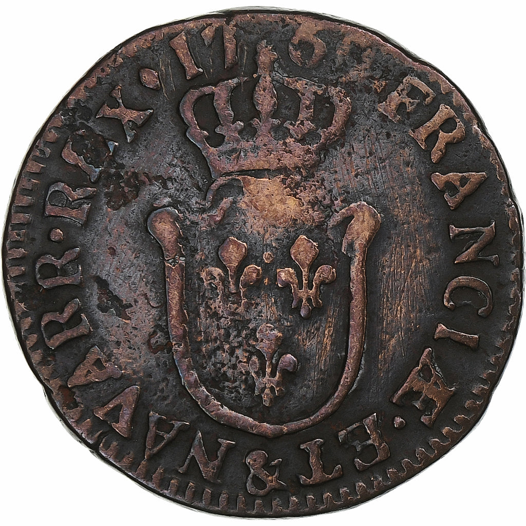 Frankrijk, Louis XV, 1/2 Sol d'Aix, 1769, Aix, Koper, FR, Gadoury:274