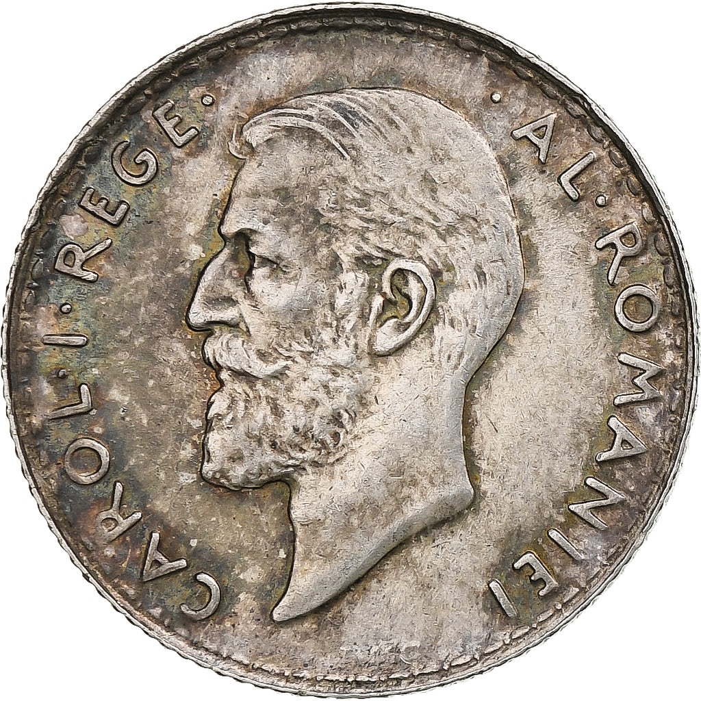 Romania, Carol I, Leu, 1912, Silver, EF(40-45), KM:42
