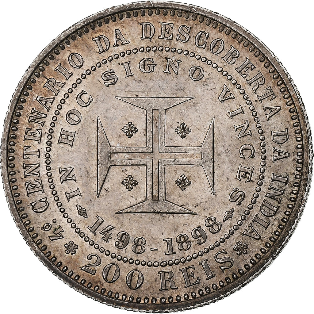 Portogallo, Carlos I, 200 Reis, 1898, Argento, SPL-, KM:537