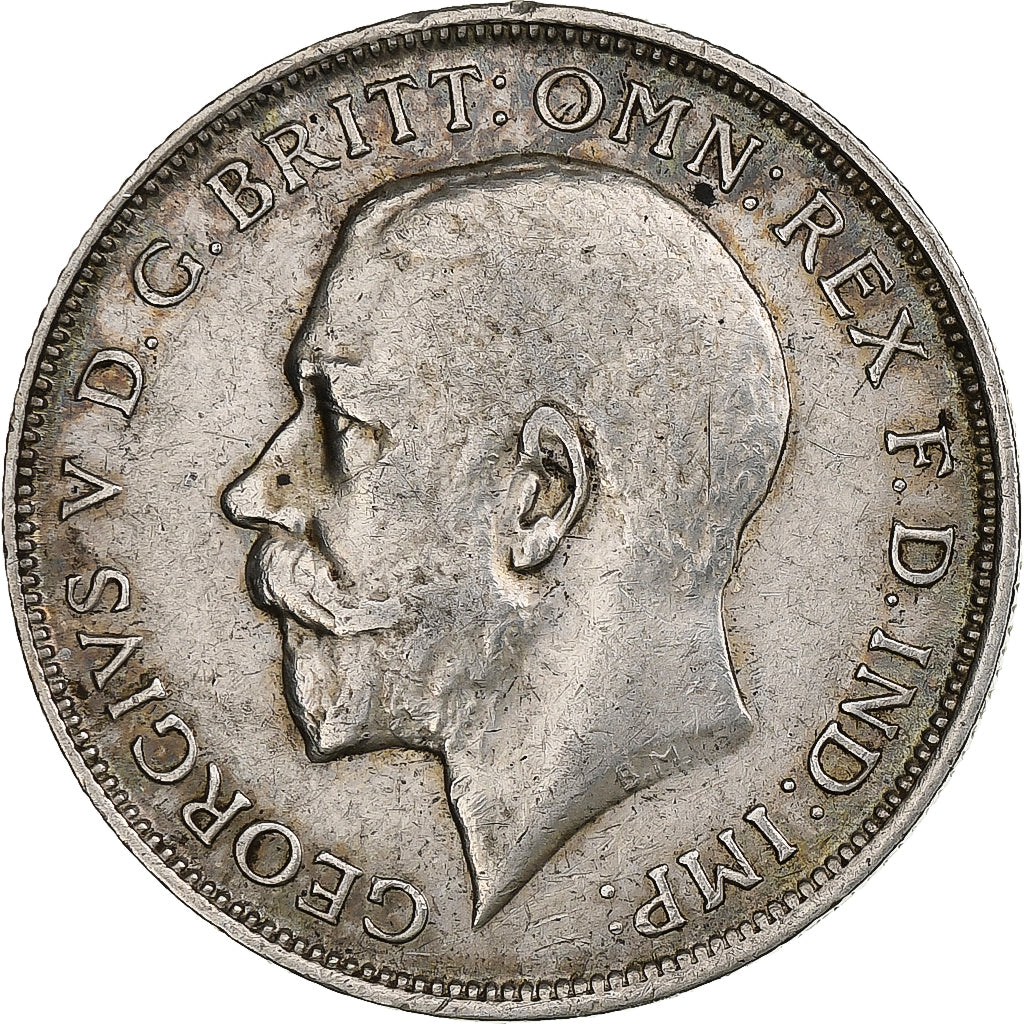 Great Britain, George V, Florin, Two Shillings, 1918, Silver, EF(40-45), KM:817