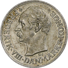 Dinamarca, Frederik VIII, 10 Öre, 1911, Copenhagen, Plata, MBC+, KM:807