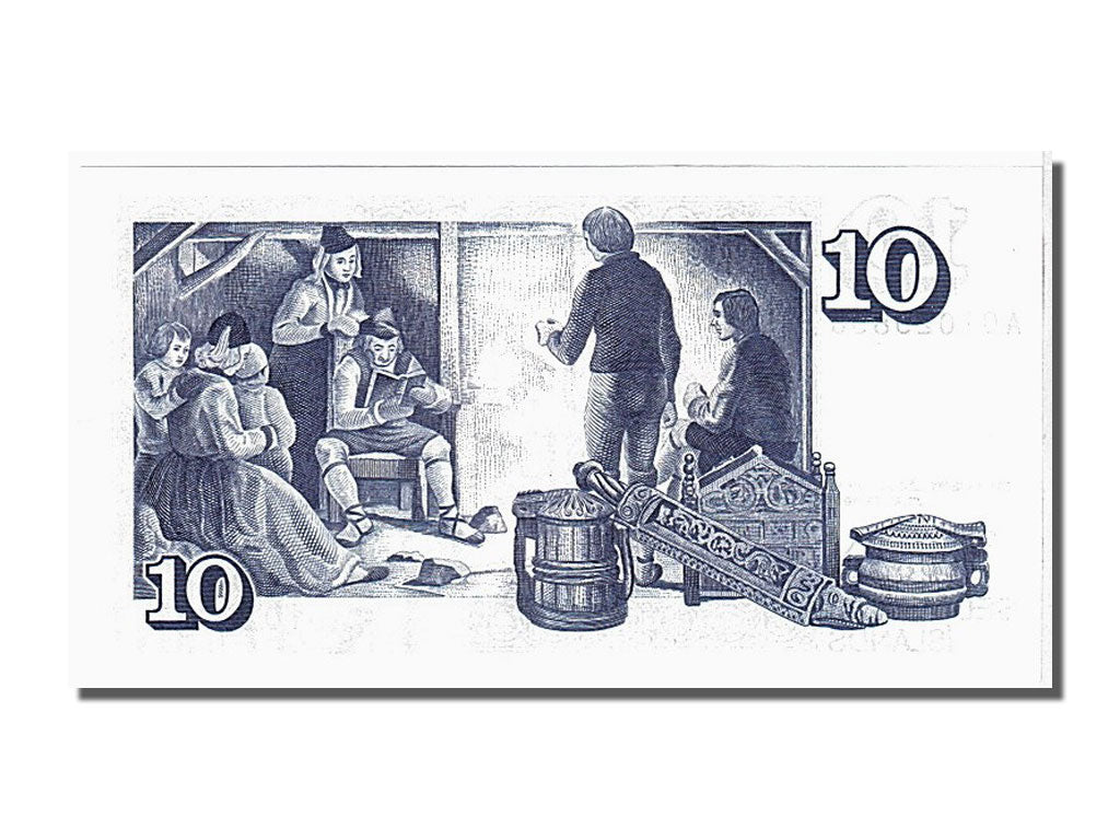 Iceland, 10 Krónur, 1961, KM #48a, 1961-03-29, UNC(65-70), A01029858