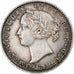 NEWFOUNDLAND, Victoria, 10 Cents, 1865, Rare, Silver, AU(50-53), KM:3