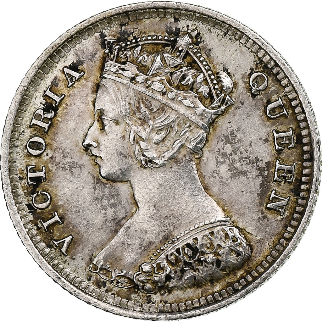Hong Kong, Victoria, 10 Cents, 1888, Argent, TTB+, KM:6.3