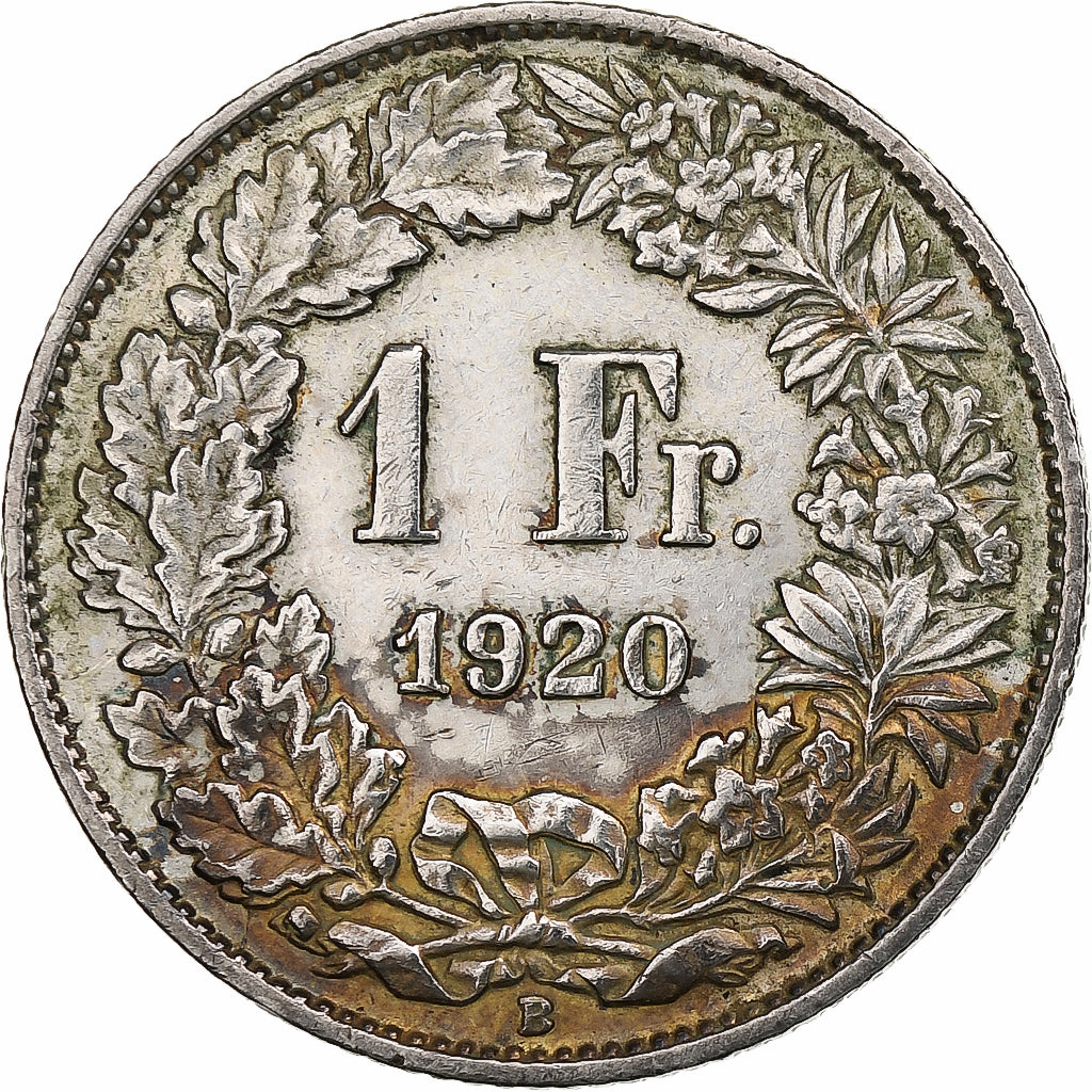 Switzerland, Franc, 1920, Bern, Silver, EF(40-45), KM:24