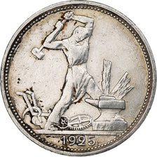 Russia, 50 Kopeks, 1925, Silver, AU(50-53), KM:89.2