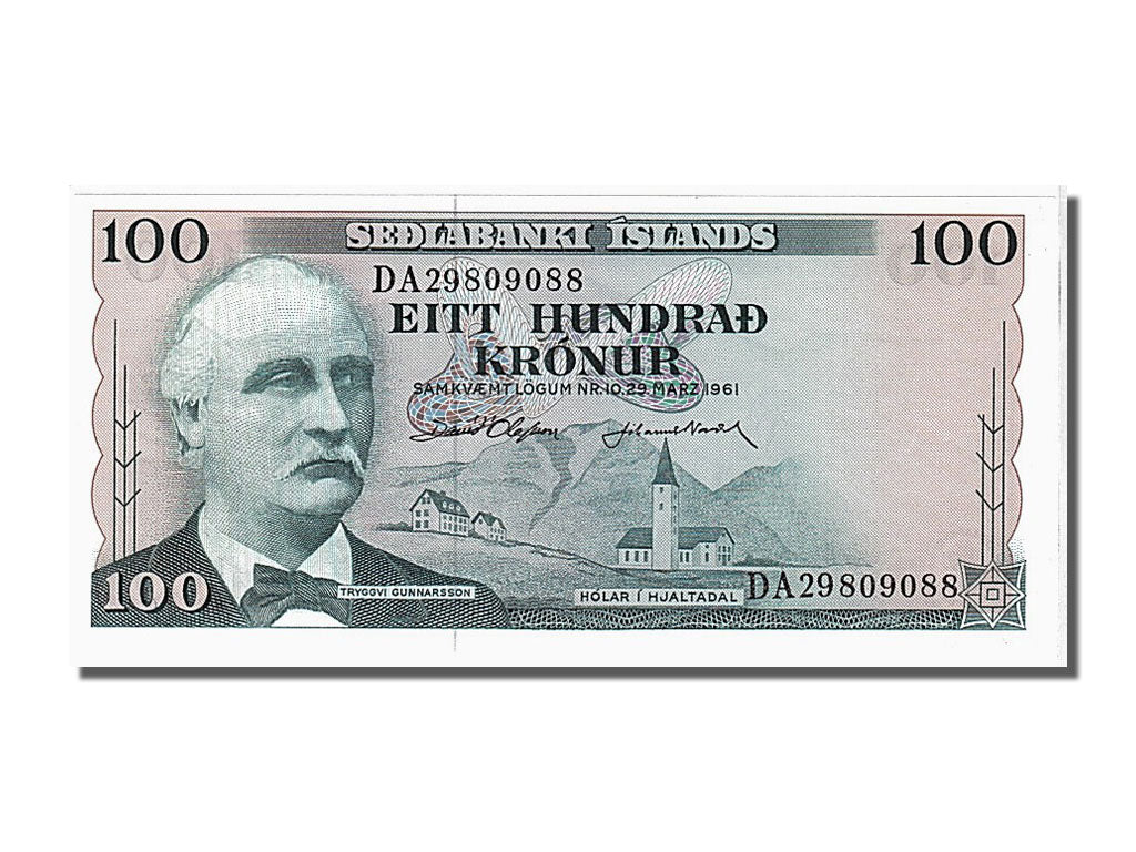 Banknote, Iceland, 100 Kronur, 1961, 1961-03-29, UNC(65-70)
