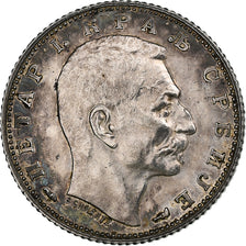 Serbia, Peter I, Dinar, 1915, Paris, Argento, BB+, KM:25.1