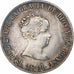 España, Isabel II, 4 Réales, 1849, Madrid, Plata, MBC, KM:519.2