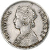 INDIA-BRITISH, Victoria, 1/4 Rupee, 1885, Calcutta, Silver, EF(40-45), KM:490