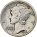 United States, Mercury Dime, 1916, Philadelphia, Silver, AU(50-53), KM:140