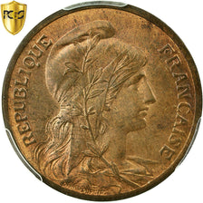 France, 5 Centimes, Dupuis, 1901, Paris, Bronze, PCGS, MS(64), Gadoury:165