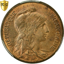 Francia, 5 Centimes, Dupuis, 1901, Paris, Bronce, PCGS, SC+, Gadoury:165, KM:842