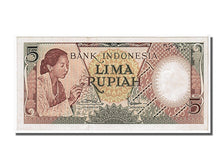 Biljet, Indonesië, 5 Rupiah, 1958, NIEUW
