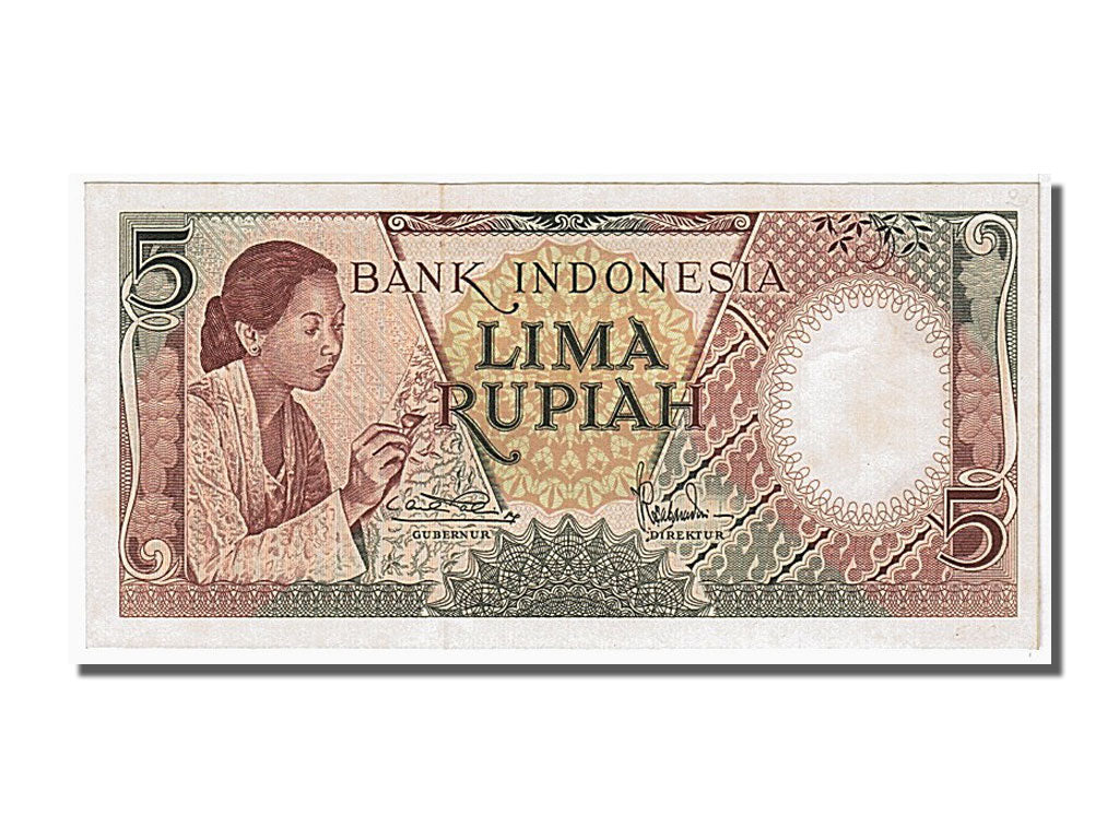 Banconote, Indonesia, 5 Rupiah, 1958, FDS