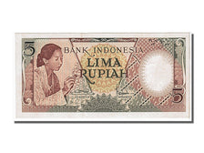 Geldschein, Indonesien, 5 Rupiah, 1958, UNZ