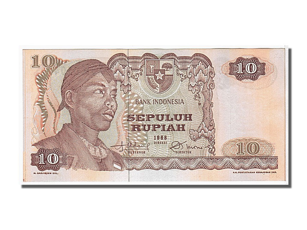 Indonesia, 10 Rupiah, 1968, KM #105a, UNC(65-70), XSM050479