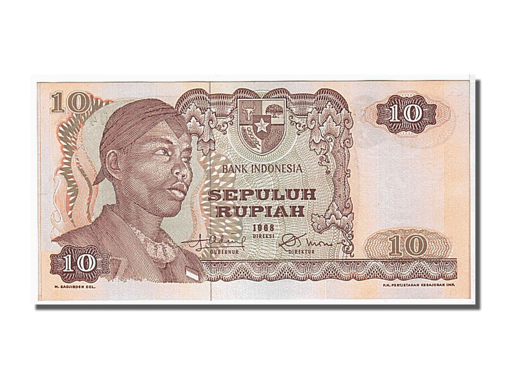 Indonesia, 10 Rupiah, 1968, KM #105a, UNC(65-70), XSM050477