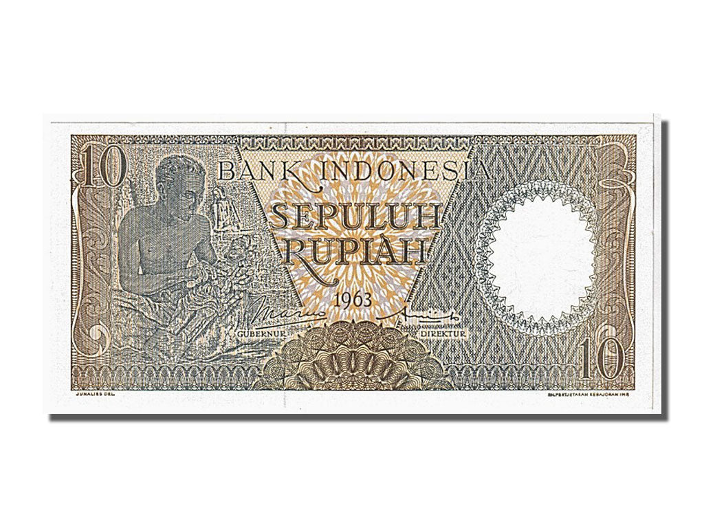 Indonesia, 10 Rupiah, 1963, FDS