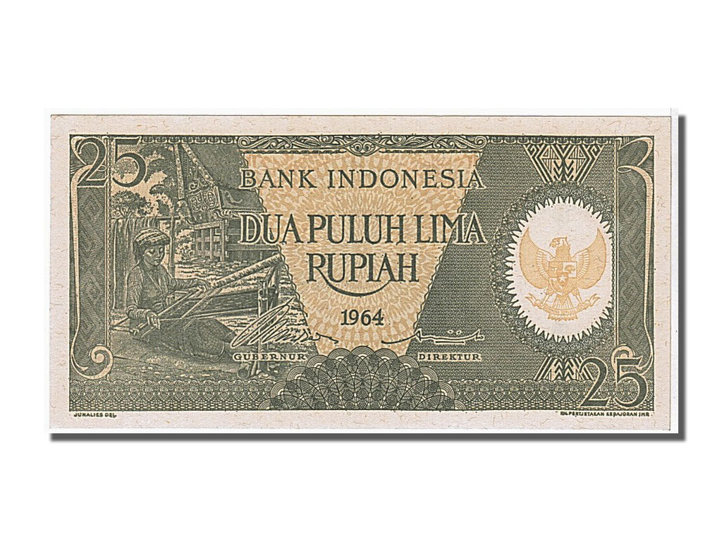 Indonesia, 25 Rupiah, 1964, FDS