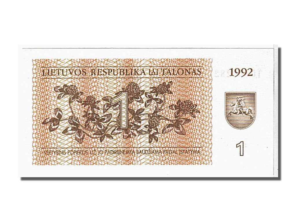 Geldschein, Lithuania, 1 (Talonas), 1992, UNZ