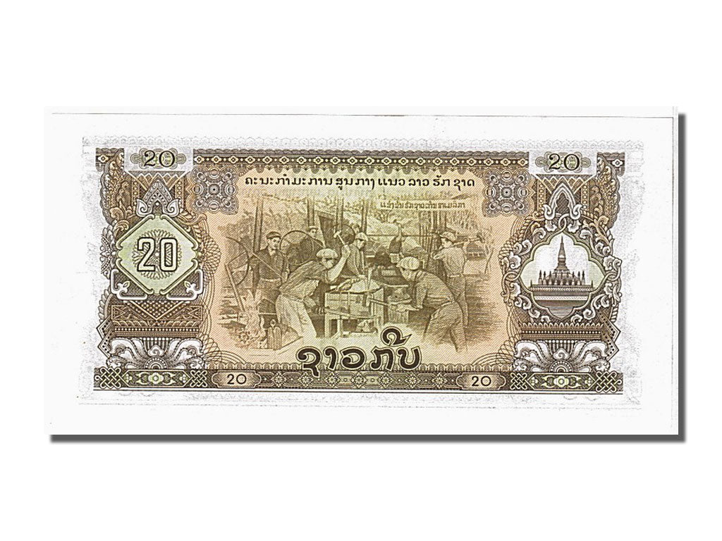 Lao, 20 Kip, 1975, KM #21a, UNC(65-70), FN421922