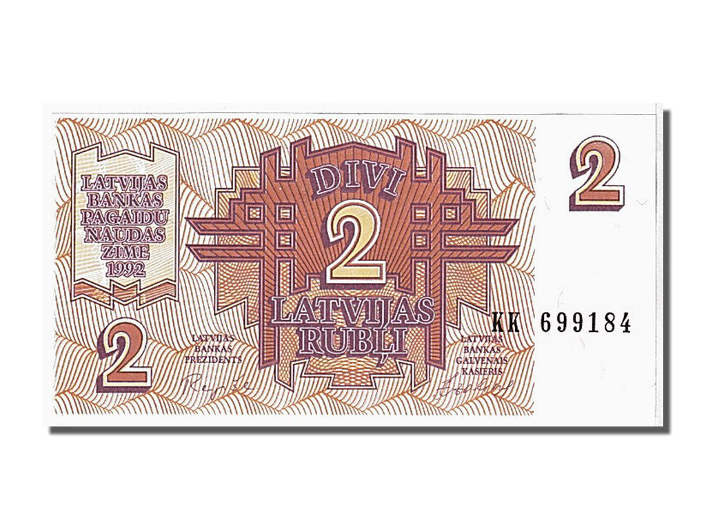 Banconote, Lettonia, 2 Rubli, 1992, FDS