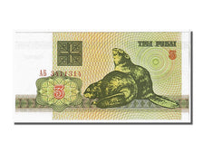 Belarus, 3 Rublei, 1992, KM #3, UNC(65-70), AB6411314