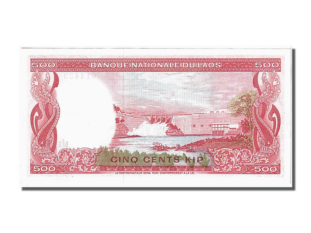 Banknote, Lao, 500 Kip, 1974, UNC(65-70)