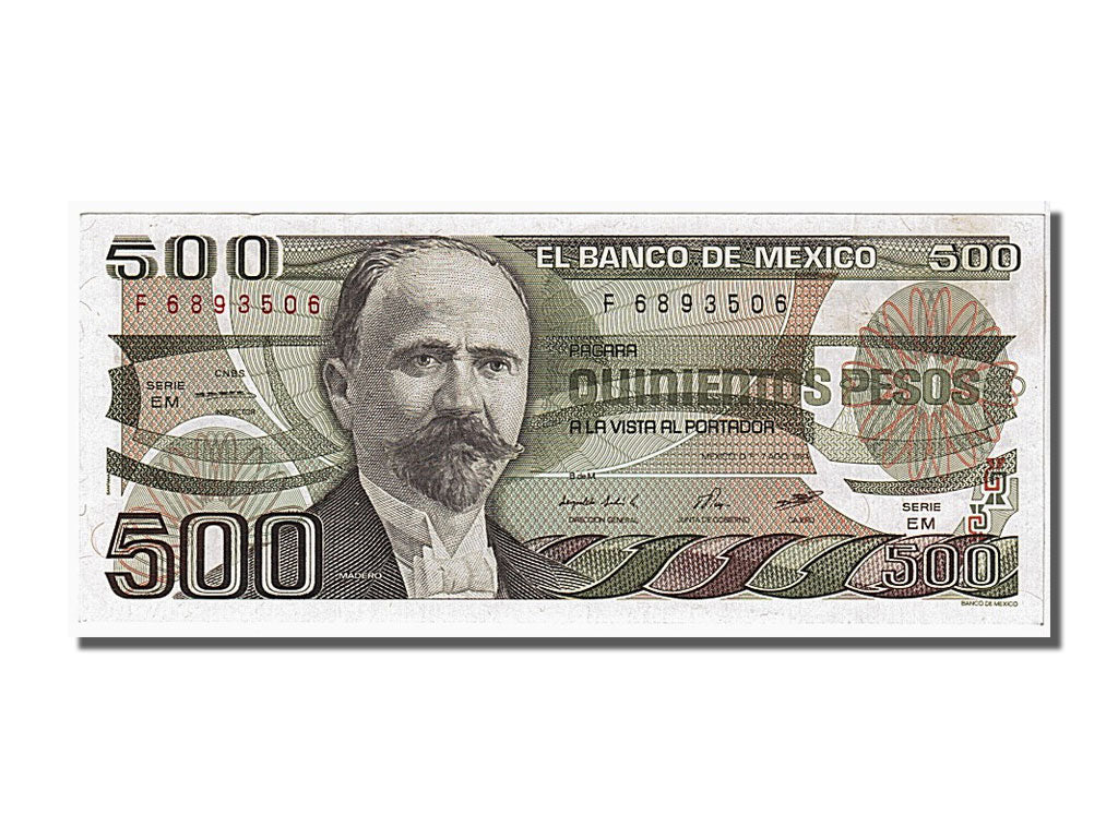 Billete, 500 Pesos, 1984, México, 1984-08-07, UNC