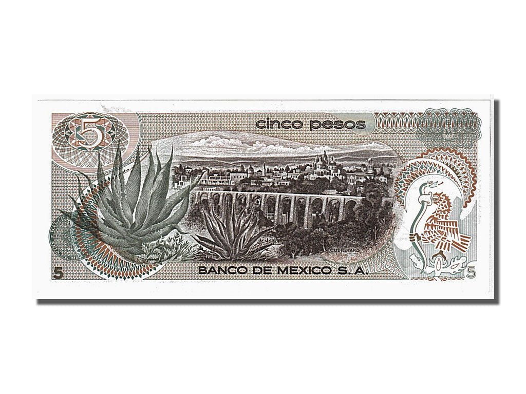 Banconote, Messico, 5 Pesos, 1972, 1972-06-27, FDS