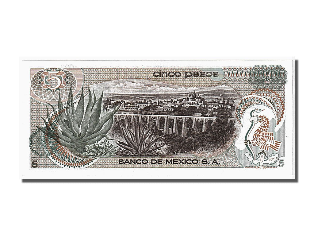 Banknote, Mexico, 5 Pesos, 1972, 1972-06-27, UNC(65-70)