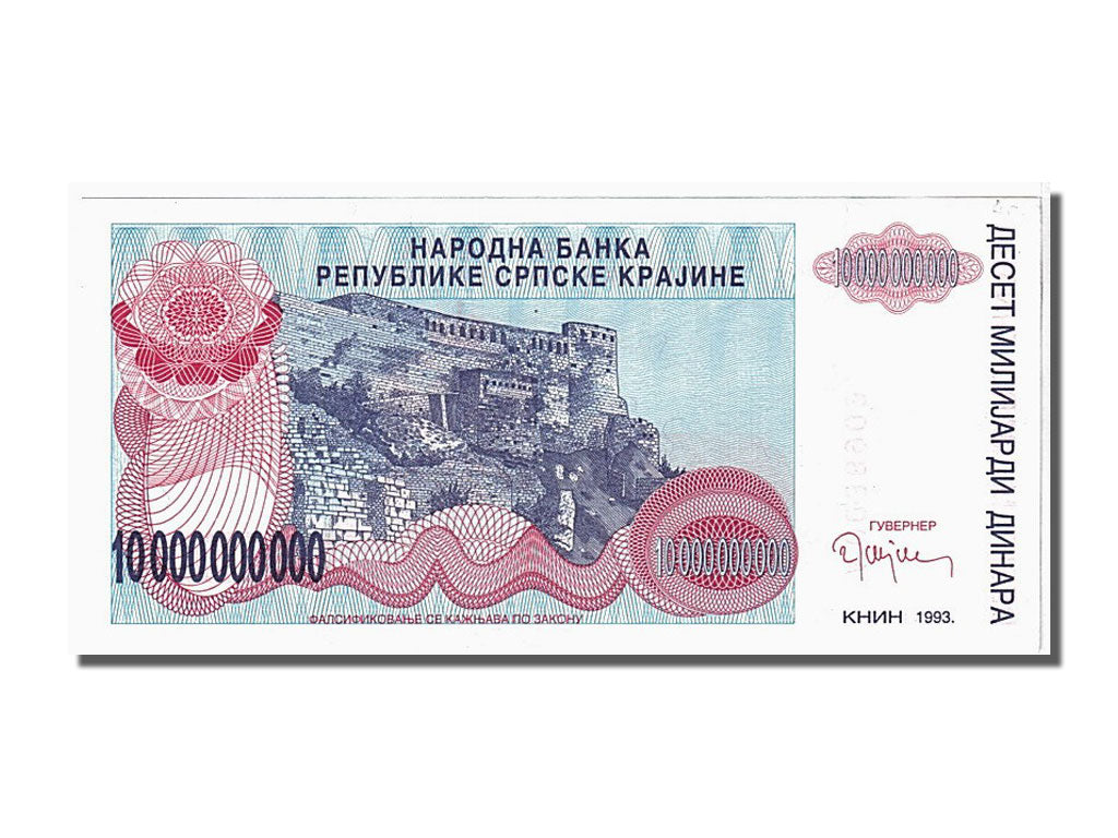 Banknote, Croatia, 10 Milliard Dinara, 1993, UNC(65-70)
