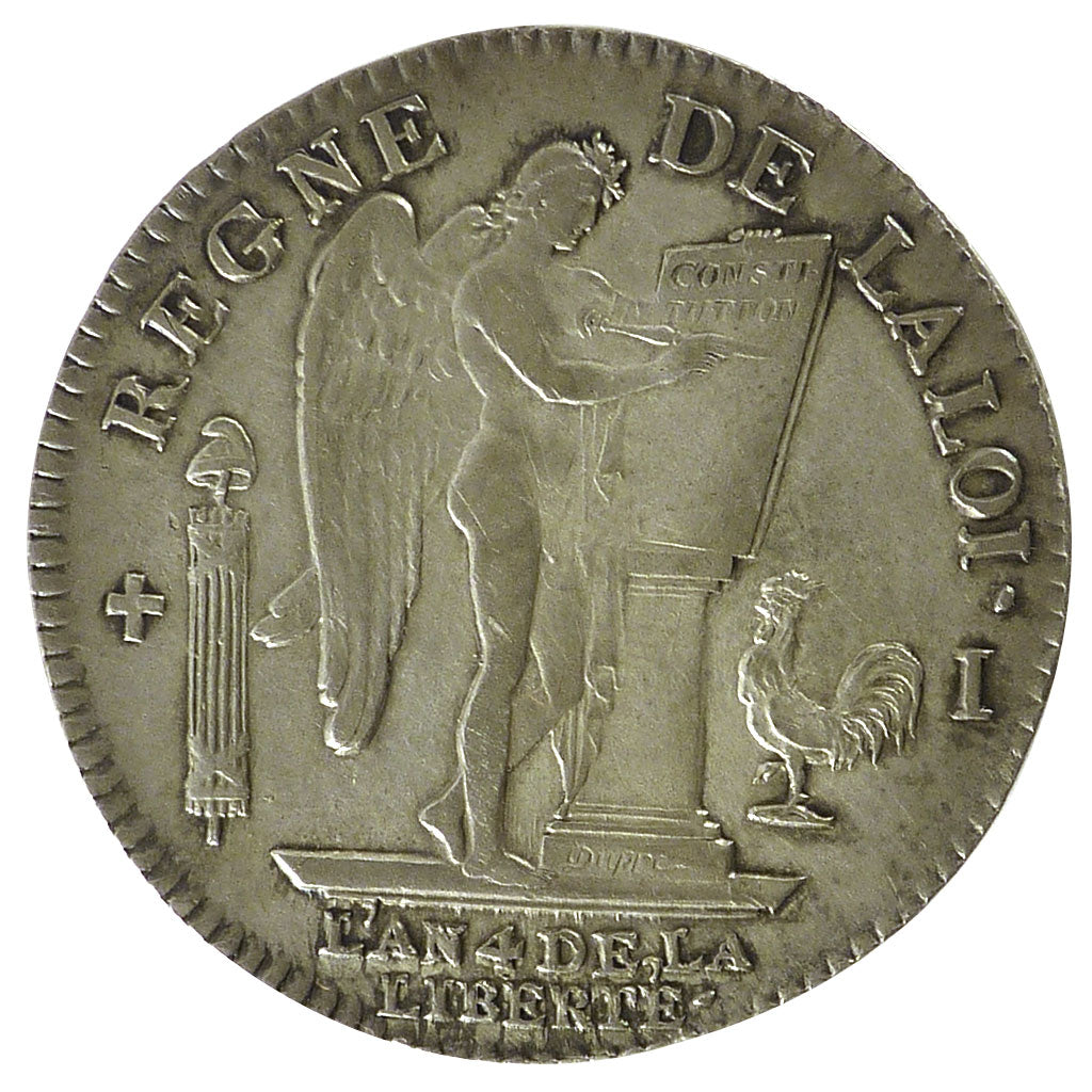 FRANCE, Ecu, 1792, Limoges, AU(55-58), Silver, Gadoury #55, 29.40