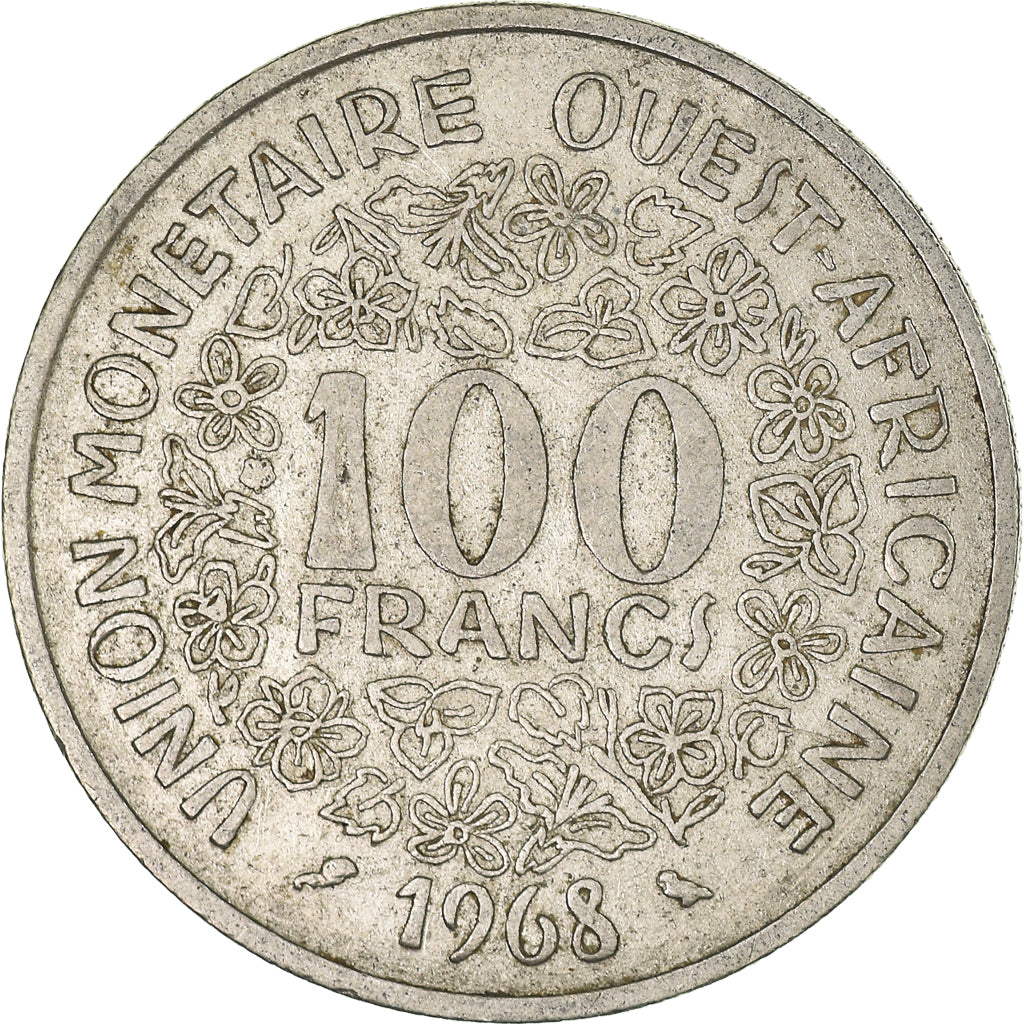 Moneda, Estados del África Occidental, 100 Francs, 1968
