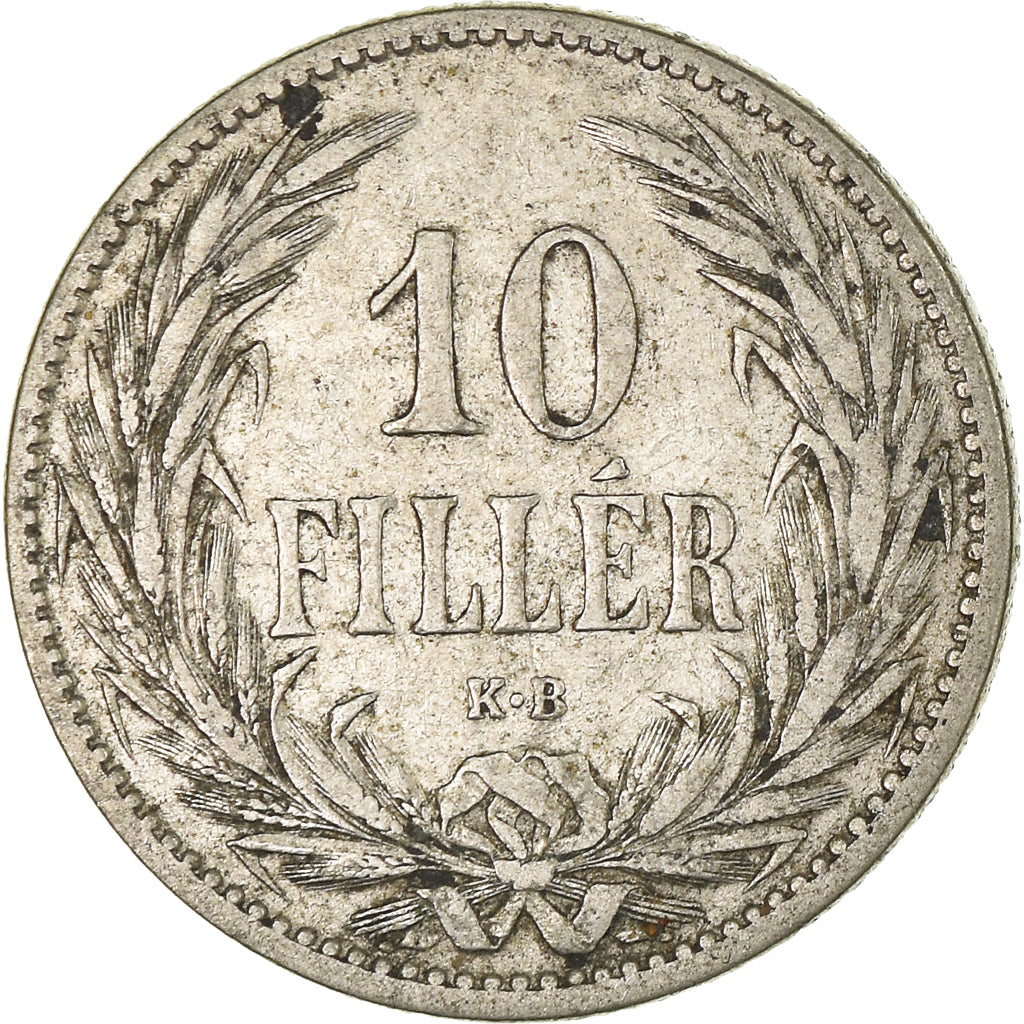 Moneta, Węgry, 10 Filler, 1894