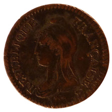 FRANCE, Dupré, 1 Décime, 1797, Lille, KM #644.11, AU(50-53), Bronze, Gadoury #18
