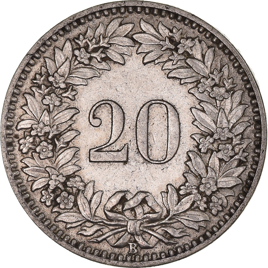 Munten, Zwitserland, 20 Rappen, 1926