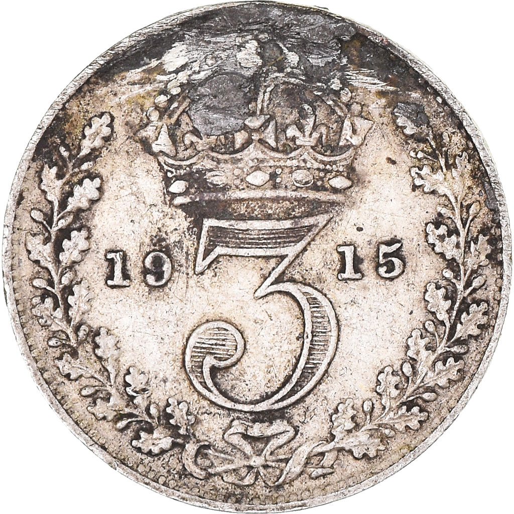 Monnaie, Grande-Bretagne, 3 Pence, 1915