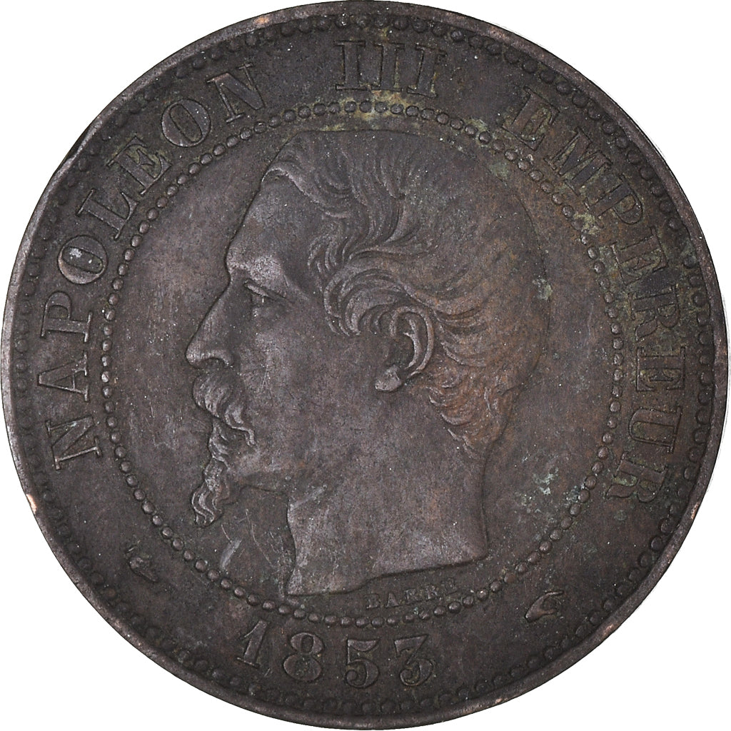 Moneta, Francja, 2 Centimes, 1853