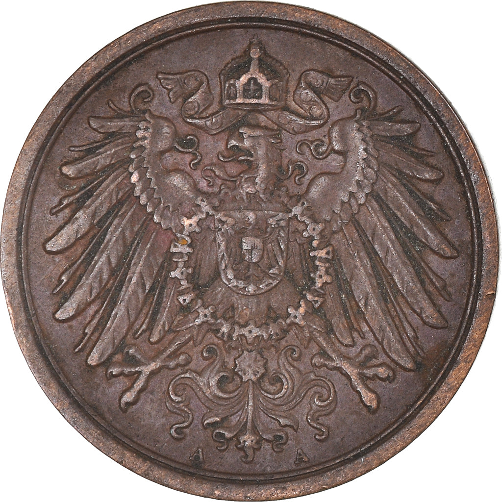 Coin, GERMANY - EMPIRE, 2 Pfennig, 1912