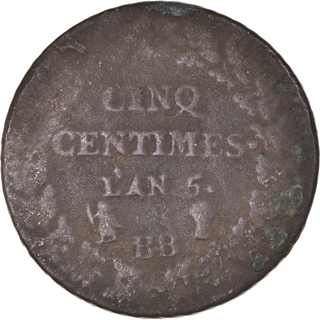 Moneta, Francia, 5 Centimes, 1796