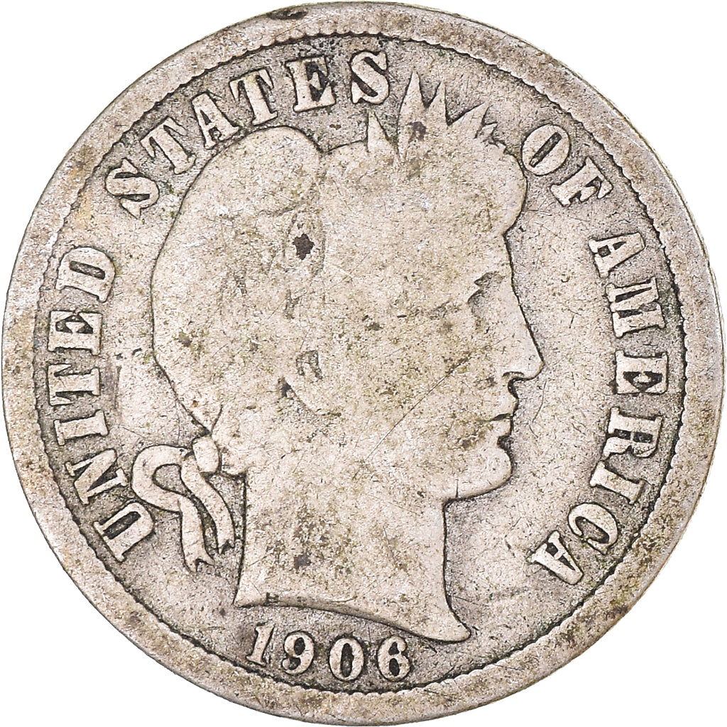 Moneda, Estados Unidos, Dime, 1906