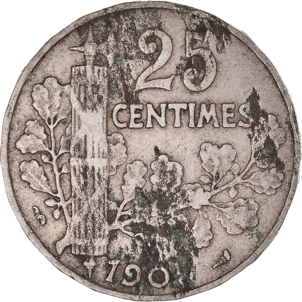 Munten, Frankrijk, 25 Centimes, Undated