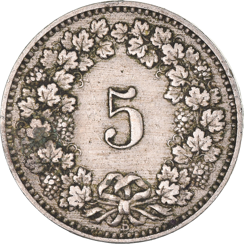 Moneta, Svizzera, 5 Centimes, 1891