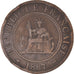 Moneda, INDOCHINA FRANCESA, Cent, 1887