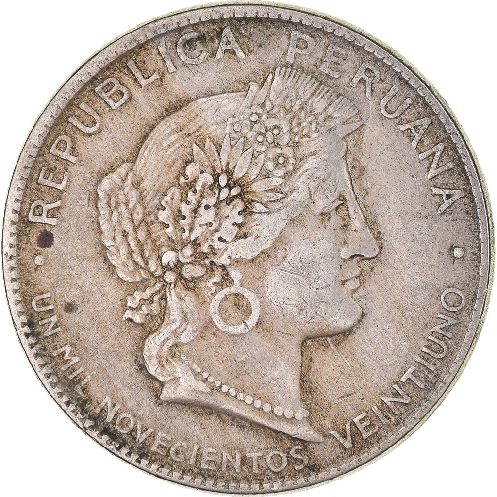 Moeda, Peru, 20 Centavos, 1921