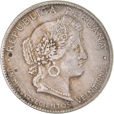 Moeda, Peru, 20 Centavos, 1921