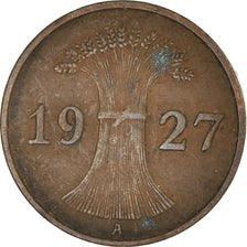 Coin, GERMANY, WEIMAR REPUBLIC, Reichspfennig, 1927