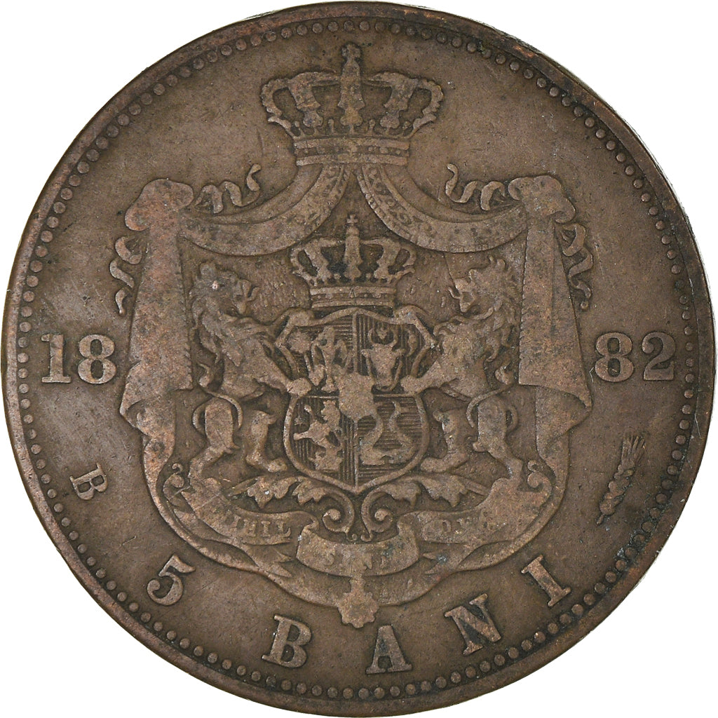 Coin, Romania, 5 Bani, 1882